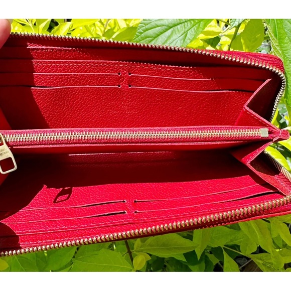 Louis Vuitton M63920 Zippy Long Wallet Portefeuille Clmence Amplant Marine Rouge - Picture 3 of 4